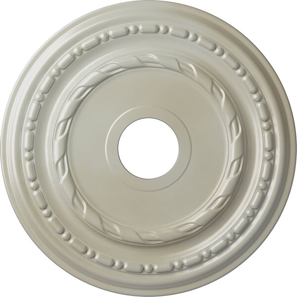 Ekena Millwork Dublin Ceiling Medallion (Fits Canopies up to 5 1/8"), 17 7/8"OD x 3 5/8"ID x 1 1/4"P, Flash Blue CM17DUFBS - main